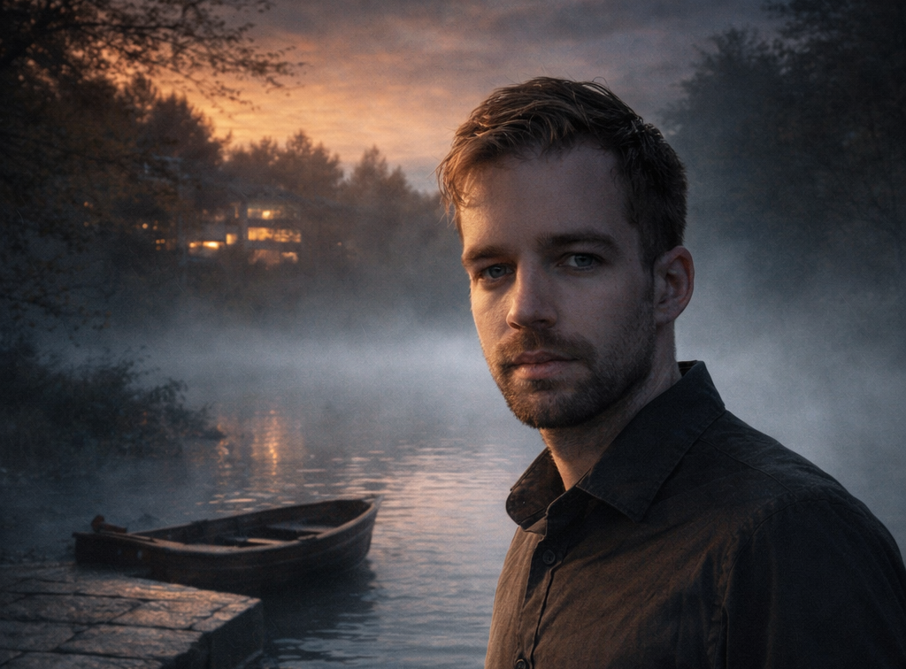 Le lac dans la brume